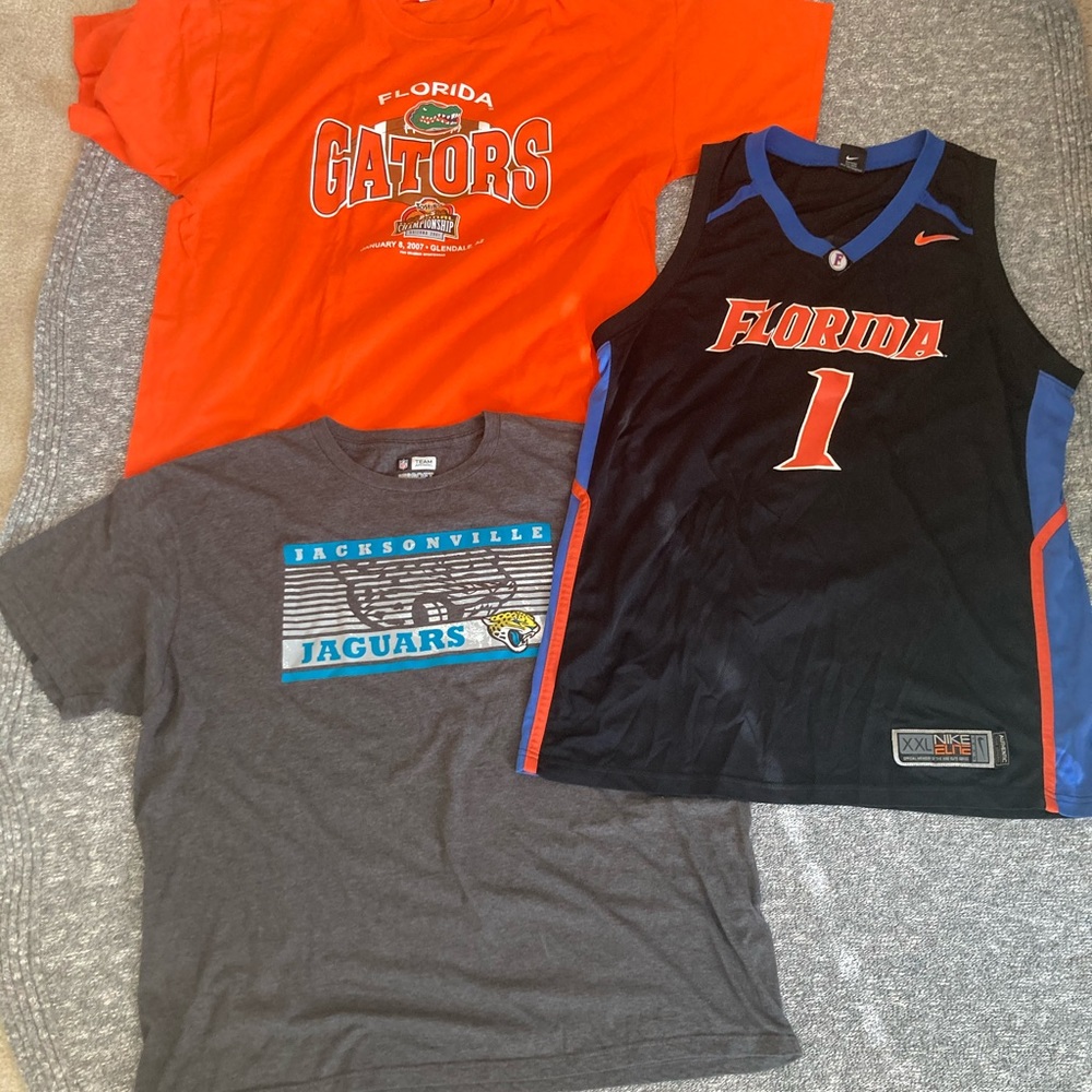 Vintage UF Gators and Jags XXL - Lot of 3
